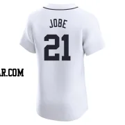 Jackson Jobe Men's Detroit Tigers White Elite Home Jersey