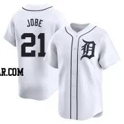 Jackson Jobe Men's Detroit Tigers White Limited Home Jersey