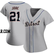 Jackson Jobe Women's Detroit Tigers Gray Authentic Road Jersey