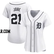 Jackson Jobe Women's Detroit Tigers White Limited Home Jersey