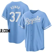 Jackson Kowar Men's Kansas City Royals Light Blue Replica 2022 Alternate Jersey