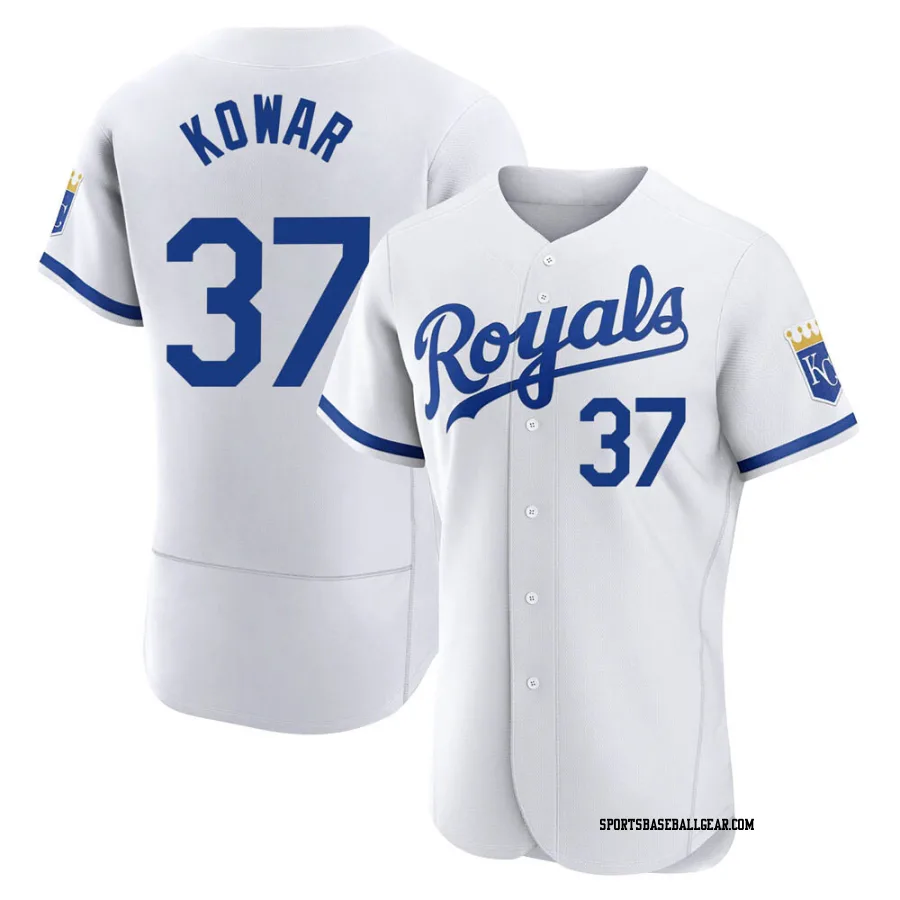 Jackson Kowar Men's Kansas City Royals White Authentic 2022 Home Jersey