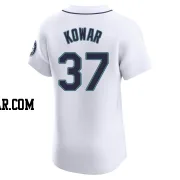 Jackson Kowar Men's Seattle Mariners White Elite Home Jersey