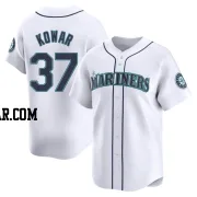 Jackson Kowar Men's Seattle Mariners White Limited Home Jersey