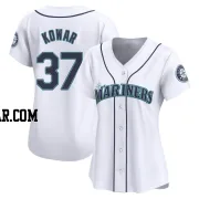 Jackson Kowar Women's Seattle Mariners White Limited Home Jersey