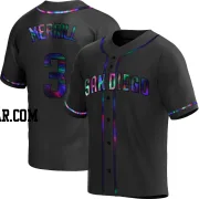 Jackson Merrill Men's San Diego Padres Black Holographic Replica Alternate Jersey