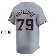 Jackson Rutledge Men's Washington Nationals Gray Limited Road Jersey