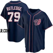 Jackson Rutledge Men's Washington Nationals Navy Replica Alternate Team Jersey