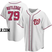 Jackson Rutledge Men's Washington Nationals White Replica Home Jersey