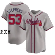 Jackson Stephens Men's Atlanta Braves Gray Limited Away Jersey