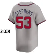 Jackson Stephens Men's Atlanta Braves Gray Limited Away Jersey