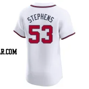 Jackson Stephens Men's Atlanta Braves White Elite Home Jersey