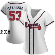 Jackson Stephens Women's Atlanta Braves White Authentic Home Jersey