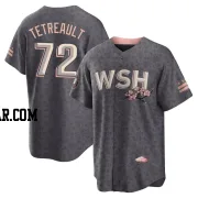 Jackson Tetreault Youth Washington Nationals Gray Replica 2022 City Connect Jersey