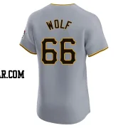 Jackson Wolf Men's Pittsburgh Pirates Gray Elite Road Jersey