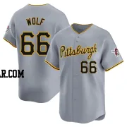 Jackson Wolf Men's Pittsburgh Pirates Gray Limited Away Jersey