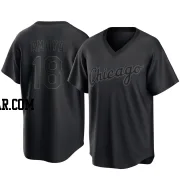 Jacob Amaya Men's Chicago White Sox Black Replica Pitch Fashion Jersey