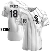 Jacob Amaya Men's Chicago White Sox White Authentic Home Jersey