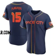 Jacob Amaya Men's Houston Astros Navy Authentic 2022 City Connect Jersey