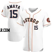 Jacob Amaya Men's Houston Astros White Authentic Home Jersey