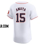 Jacob Amaya Men's Houston Astros White Elite Home Jersey