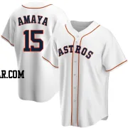 Jacob Amaya Men's Houston Astros White Replica Home Jersey