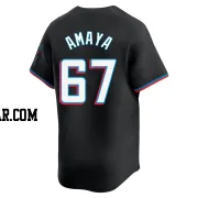 Jacob Amaya Men's Miami Marlins Black Limited Alternate Jersey