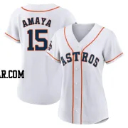 Jacob Amaya Women's Houston Astros White Authentic 2022 World Series Champions Home Jersey