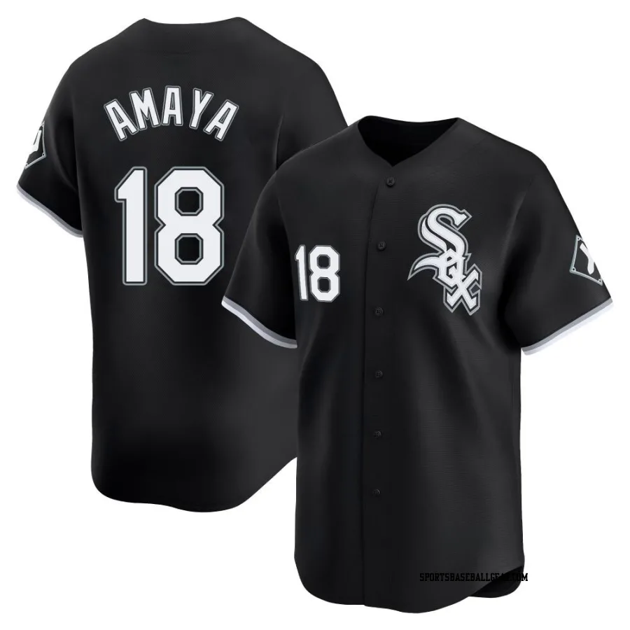 Jacob Amaya Youth Chicago White Sox Black Limited Alternate Jersey