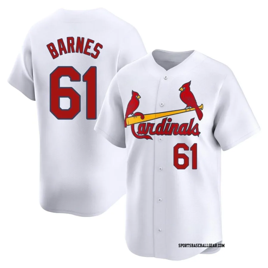 Jacob Barnes Men's St. Louis Cardinals White Limited Home Jersey