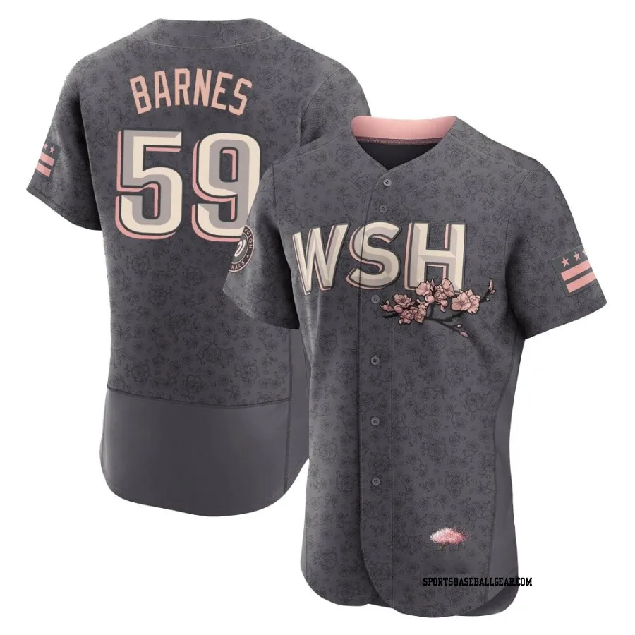 Jacob Barnes Men's Washington Nationals Gray Authentic 2022 City Connect Jersey