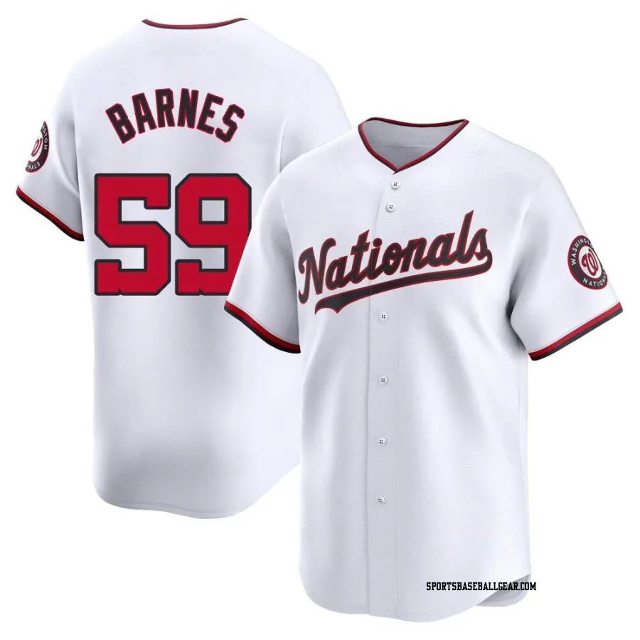 Jacob Barnes Youth Washington Nationals White Limited Home Jersey