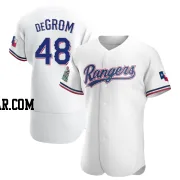 Jacob deGrom Men's Texas Rangers White Authentic Home Jersey