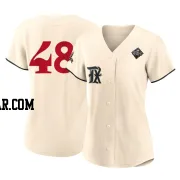 Jacob deGrom Women's Texas Rangers Cream Replica 2023 City Connect 2023 World Series Jersey