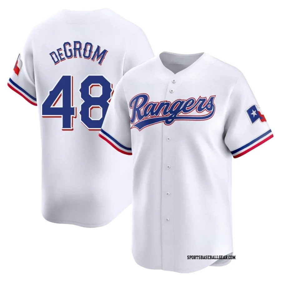 Jacob deGrom Youth Texas Rangers White Limited Home Jersey