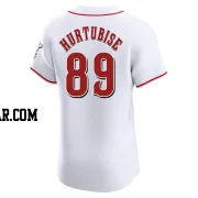 Jacob Hurtubise Men's Cincinnati Reds White Elite Home Jersey