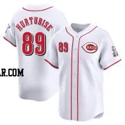 Jacob Hurtubise Men's Cincinnati Reds White Limited Home Jersey