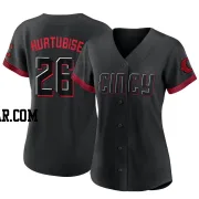 Jacob Hurtubise Women's Cincinnati Reds Black Replica 2023 City Connect Jersey