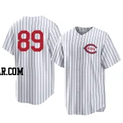 Jacob Hurtubise Youth Cincinnati Reds White Replica 2022 Field Of Dreams Jersey