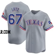 Jacob Latz Men's Texas Rangers Gray Limited Away Jersey