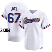 Jacob Latz Youth Texas Rangers Gold Limited White 2024 Collection Jersey