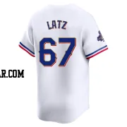 Jacob Latz Youth Texas Rangers Gold Limited White 2024 Collection Jersey