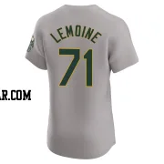 Jacob Lemoine Men's Oakland Athletics Gray Elite Road Jersey