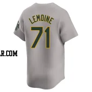 Jacob Lemoine Men's Oakland Athletics Gray Limited Away Jersey