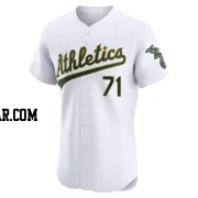 Jacob Lemoine Men's Oakland Athletics White Elite Home Jersey