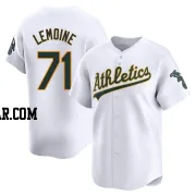 Jacob Lemoine Men's Oakland Athletics White Limited Home Jersey