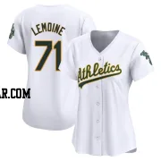 Jacob Lemoine Women's Oakland Athletics White Limited Home Jersey