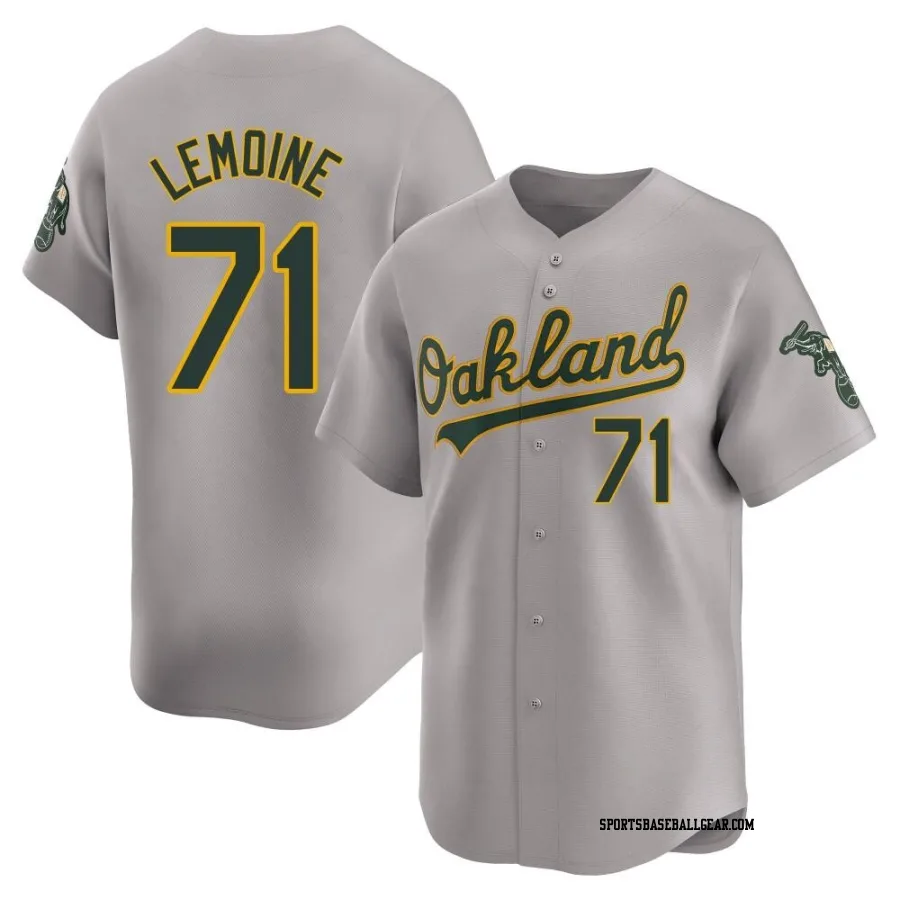 Jacob Lemoine Youth Oakland Athletics Gray Limited Away Jersey