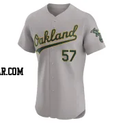 Jacob Lopez Men's Oakland Athletics Gray Elite Road Jersey