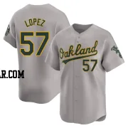 Jacob Lopez Men's Oakland Athletics Gray Limited Away Jersey